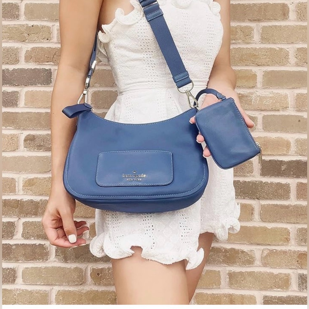 Kate Spade Chelsea Camera Bag Shipyard Blue Nylon